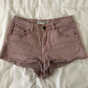 Cotton On High Waisted Denim Shorts
